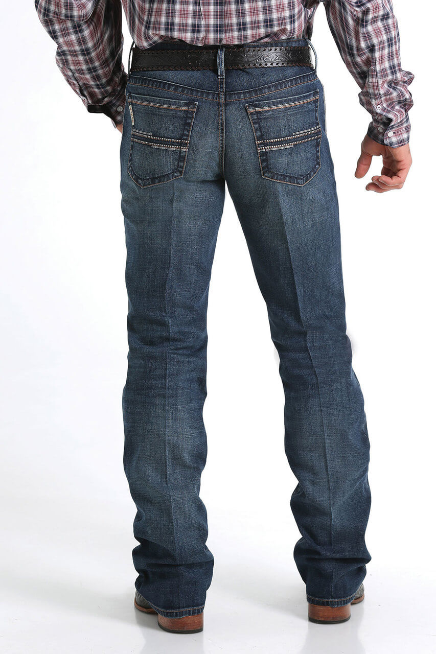 Men's Cinch Ian Dark Stone Wash Slim Fit Jeans
