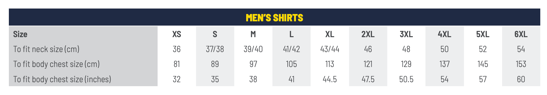 Size Guide