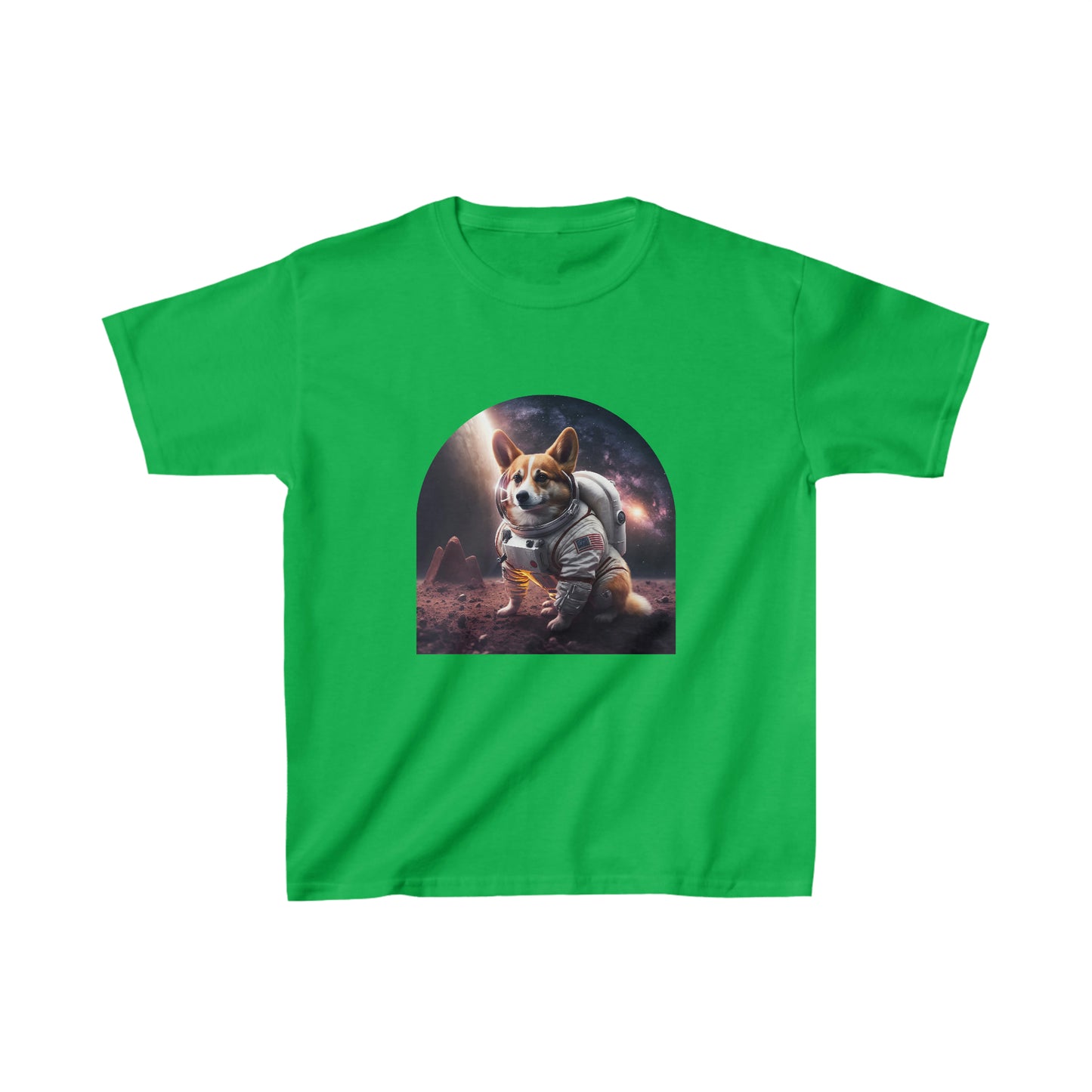 Load image into Gallery viewer, Kids Space Corgi crew neck t-shirt
