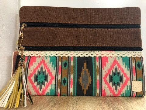 Tribal and True Double Zipper Versi Bag