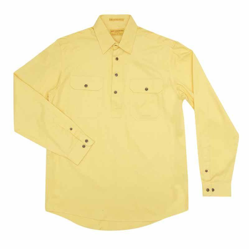 Just Country Cameron 1/2 Button Shirt Men's Butter - Diamond K Country