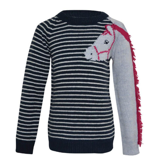 Load image into Gallery viewer, Girl&amp;#39;s Thomas Cook Horse Knit Jumper - Diamond K Country
