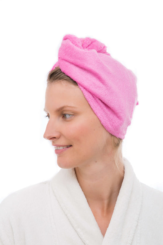 Load image into Gallery viewer, Bamboo Textiles Hair Towel - Pink

