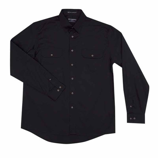 Just Country Evan Full Button Shirt Men's Black - Diamond K Country