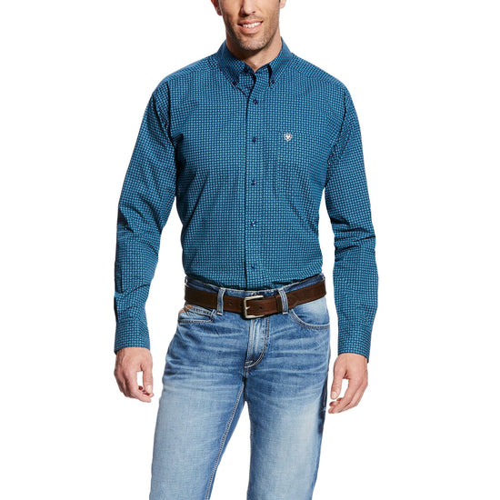 Men's Ariat Christian Blue Pine Shirt - Diamond K Country