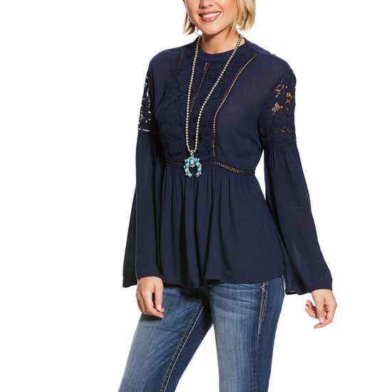 Load image into Gallery viewer, Women&amp;#39;s Ariat Navy Nita Top

