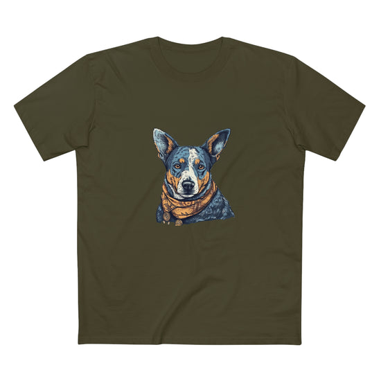 Men's Blue heeler Crew Neck T-shirt