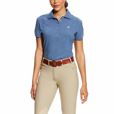Load image into Gallery viewer, Women&amp;#39;s Ariat Prix Polo - Indigo Fade Heather
