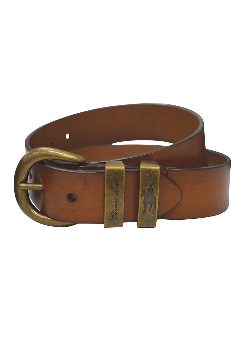 Men's Thomas Cook Brass Twin Keeper Belt