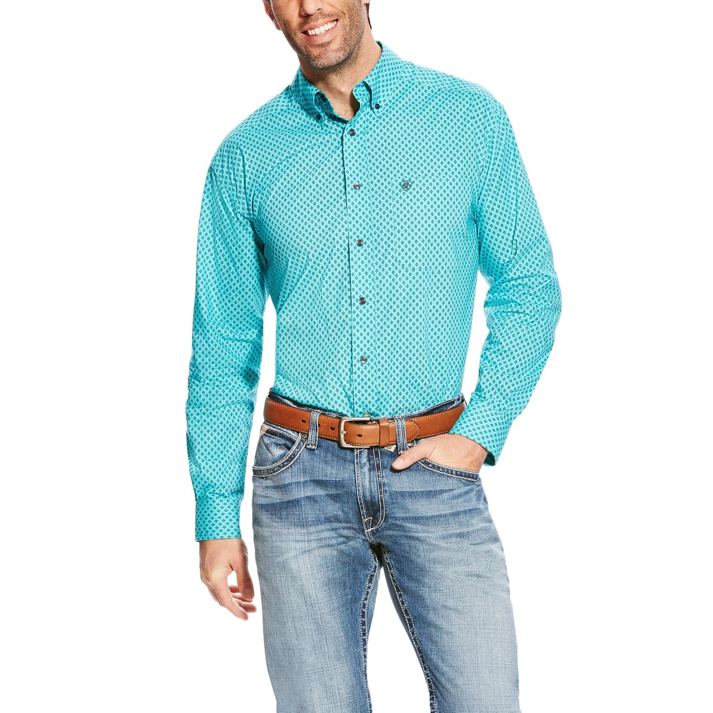 Load image into Gallery viewer, Men&amp;#39;s Ariat Atherton Print Shirt - Diamond K Country

