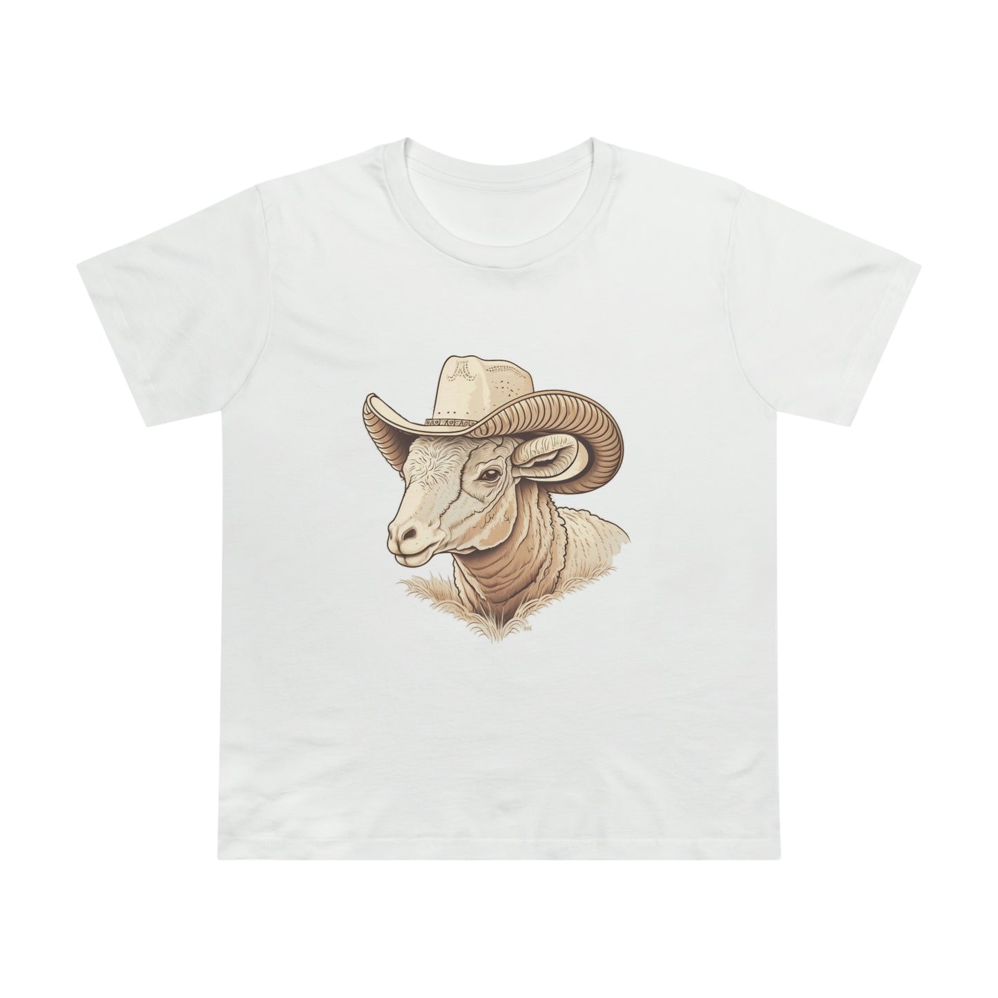 Women’s ram cowboy crew neck t-shirt