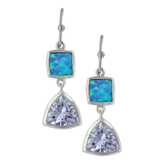 Women's Montana Silver River of Light Cold Mountain Water Earrings