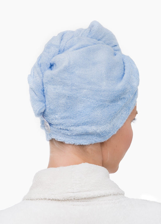 Load image into Gallery viewer, Bamboo Textiles Hair Towel - Blue
