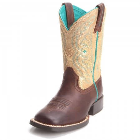 Gold Girl's Ariat Quickdraw Boots
