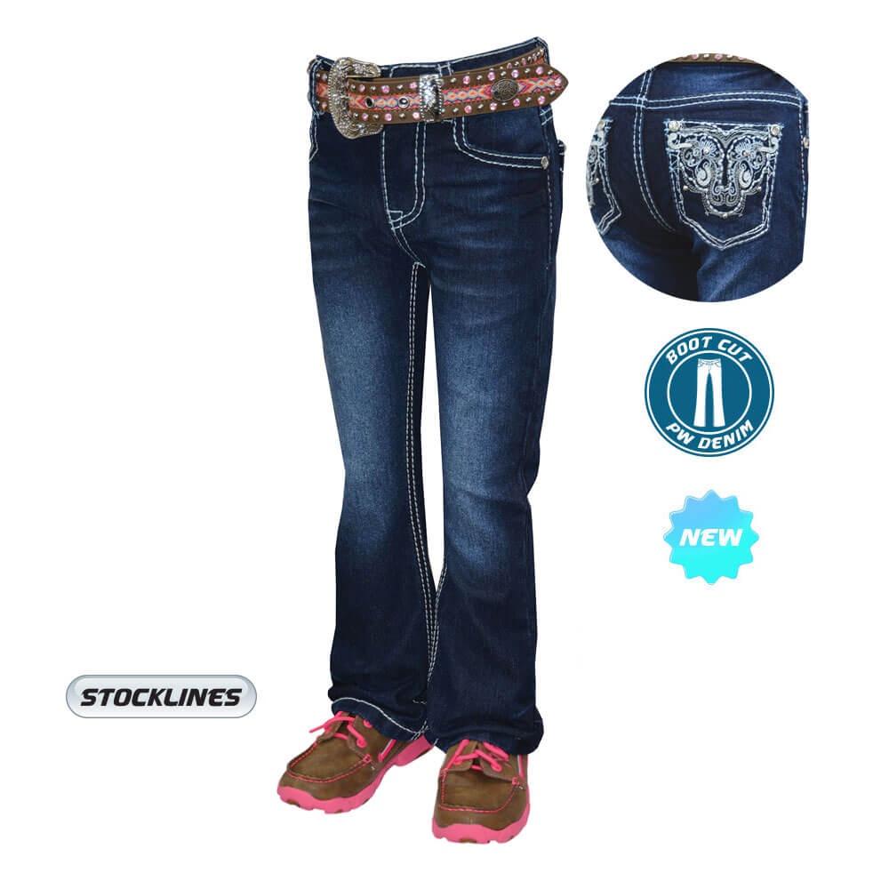 Girl's Pure Western Haley Bootcut Jeans - Diamond K Country