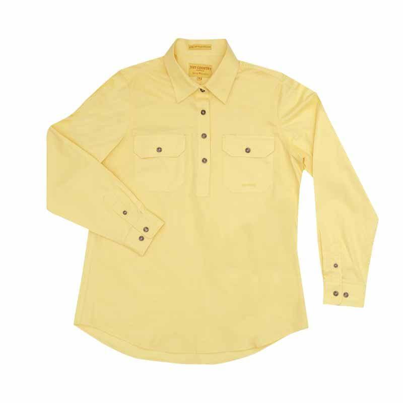 Load image into Gallery viewer, Just Country Jahna 1/2 Button Shirt Women&amp;#39;s Butter - Diamond K Country
