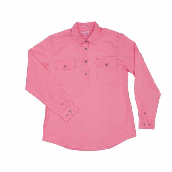 Just Country Jahna 1/2 Button Shirt Women's Rose - Diamond K Country