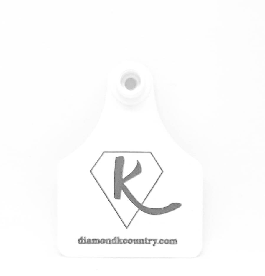 Diamond K Country Cattle Tag  Keyring