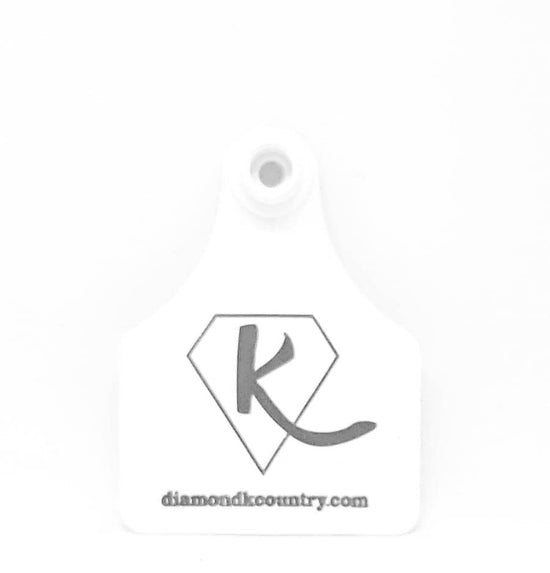 Diamond K Country Cattle Tag  Keyring
