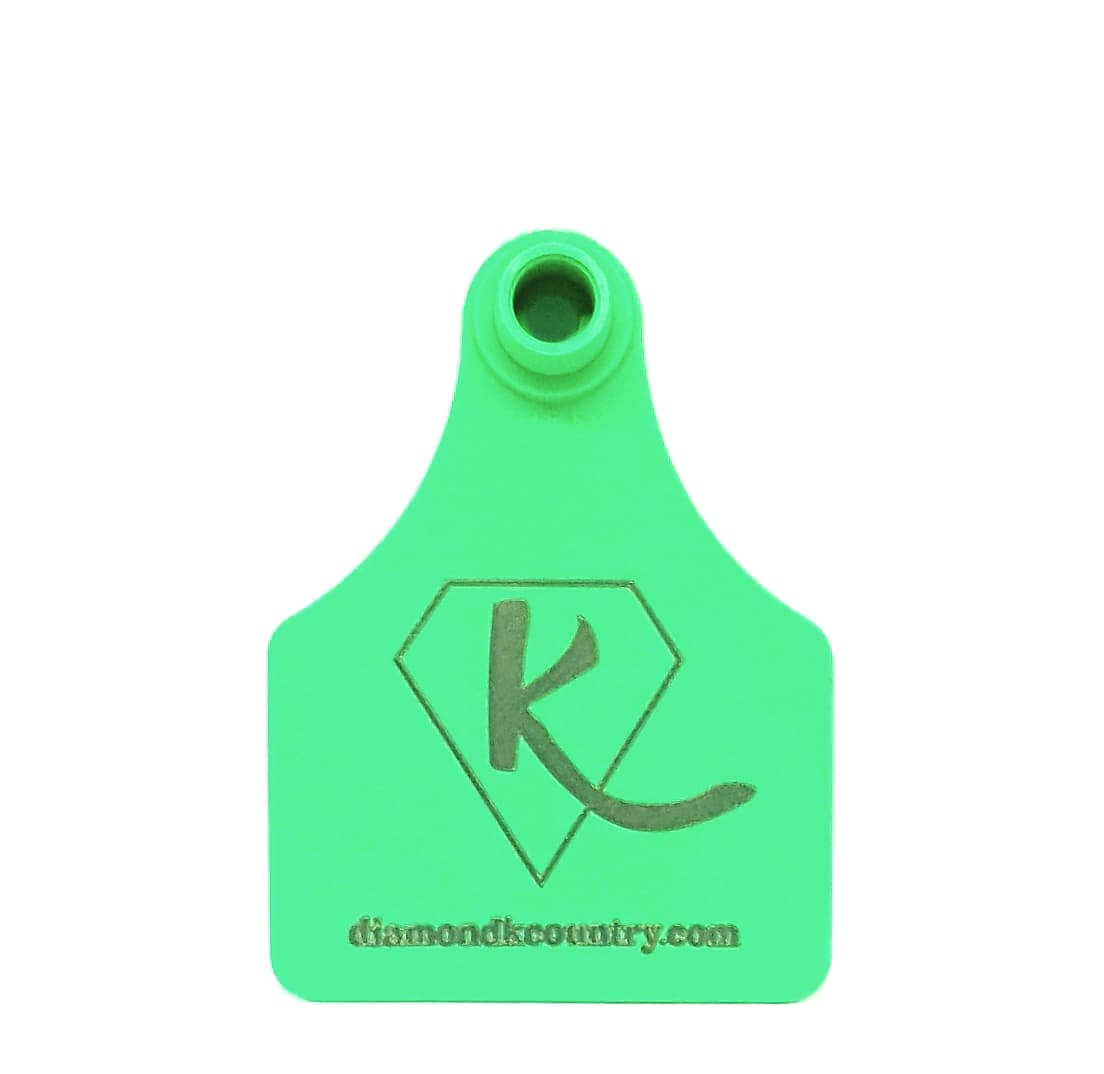 Diamond K Country Cattle Tag  Keyring