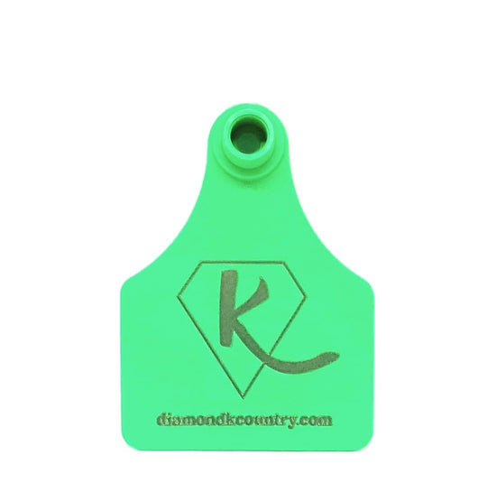 Diamond K Country Cattle Tag  Keyring