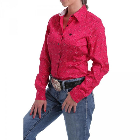 Women's Cinch Fuchsia Longsleeve Shirt