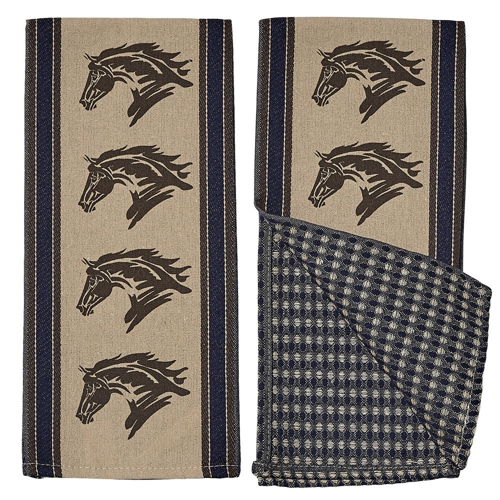 Brigalow Kitchen Towel - Horse Heads Print