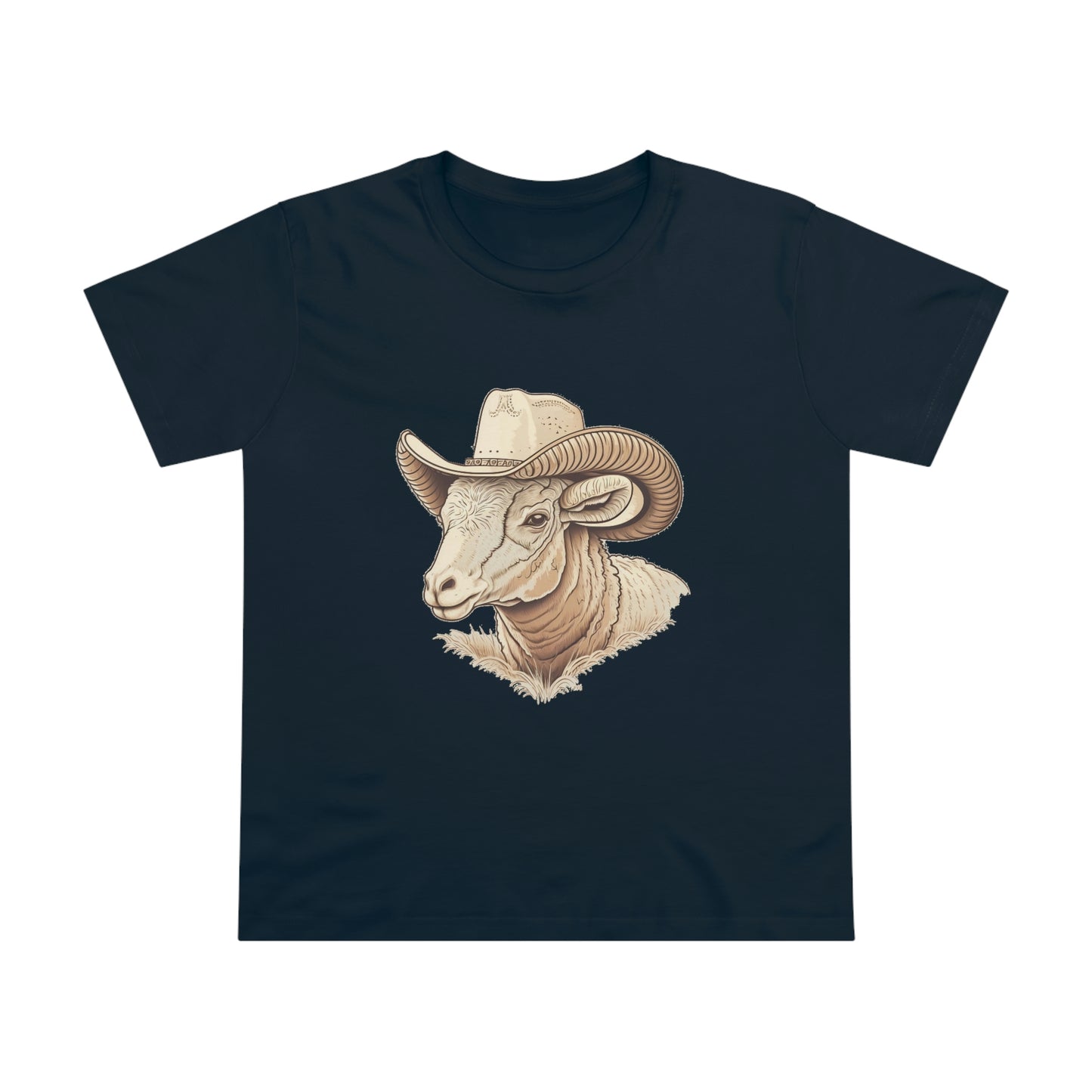 Load image into Gallery viewer, Women’s ram cowboy crew neck t-shirt
