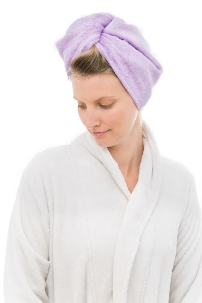 Load image into Gallery viewer, Bamboo Textiles Hair Towel - Purple
