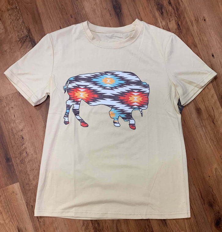 Aztec Buffalo Graphic Tee