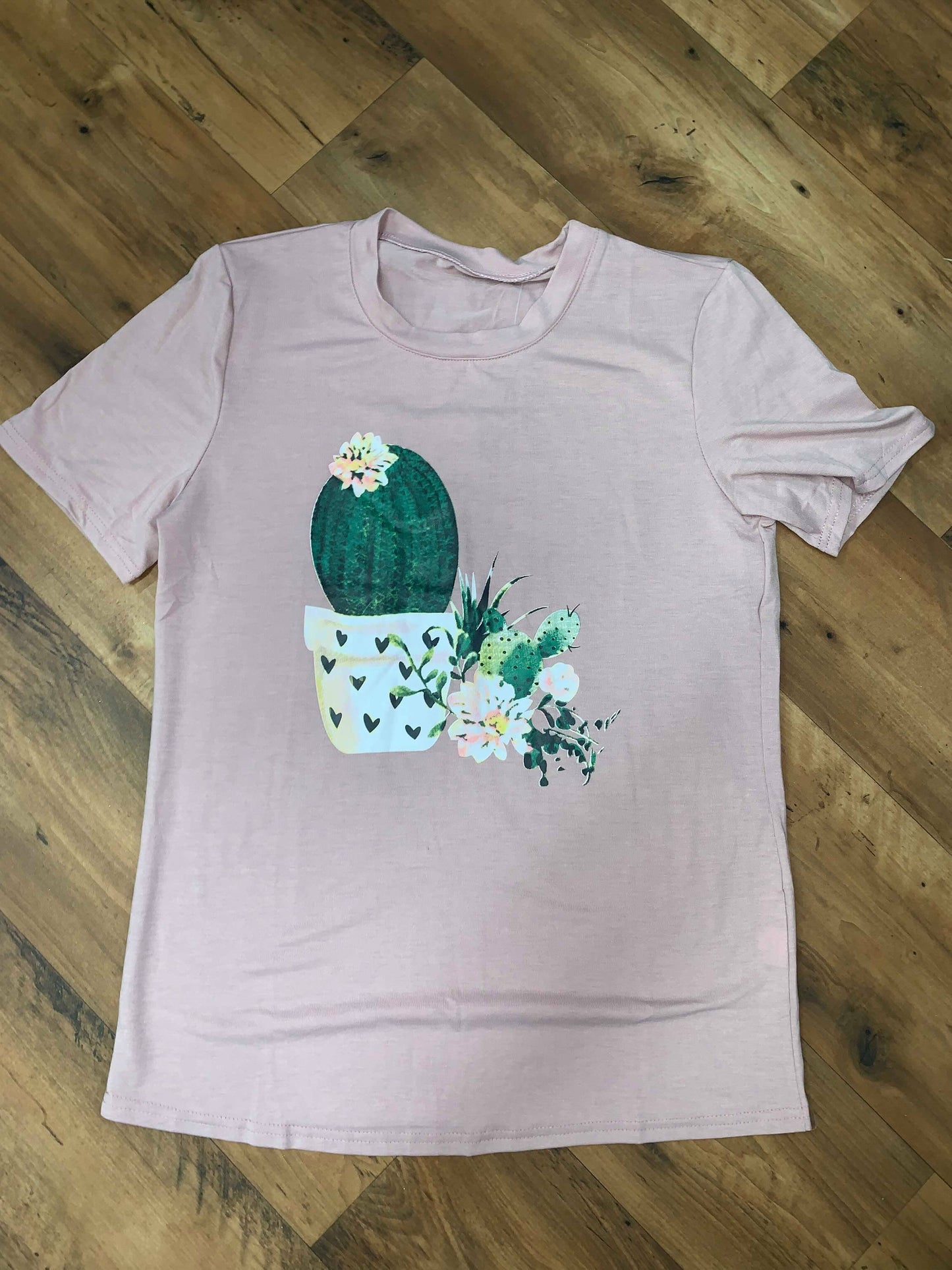 Load image into Gallery viewer, Pale Pink Cactus Shirt
