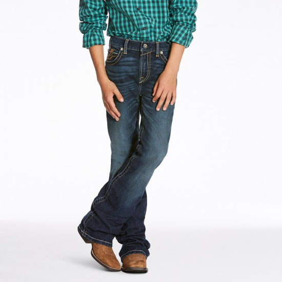 Load image into Gallery viewer, Boy&amp;#39;s Ariat  B4 Rocco Racer Jeans
