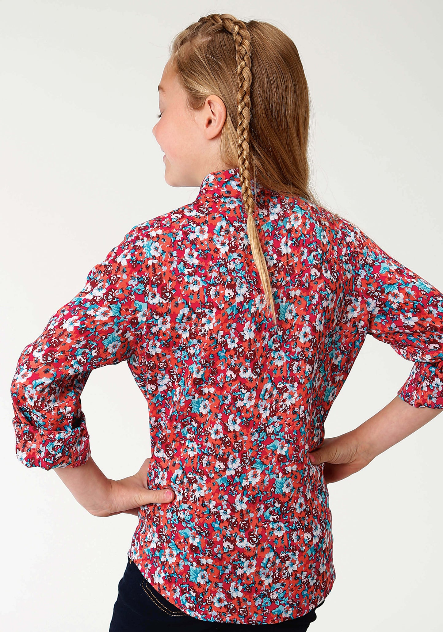 Girl's Roper Pink L/S Shirt 80590021