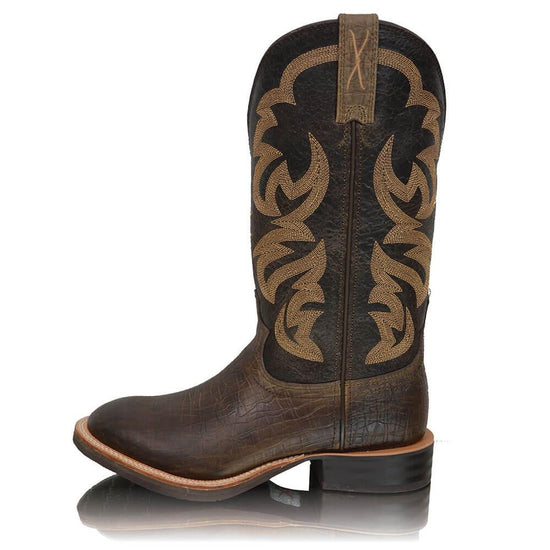 Men's Twisted X Ruff Stock Boots Tobac and Taupe
