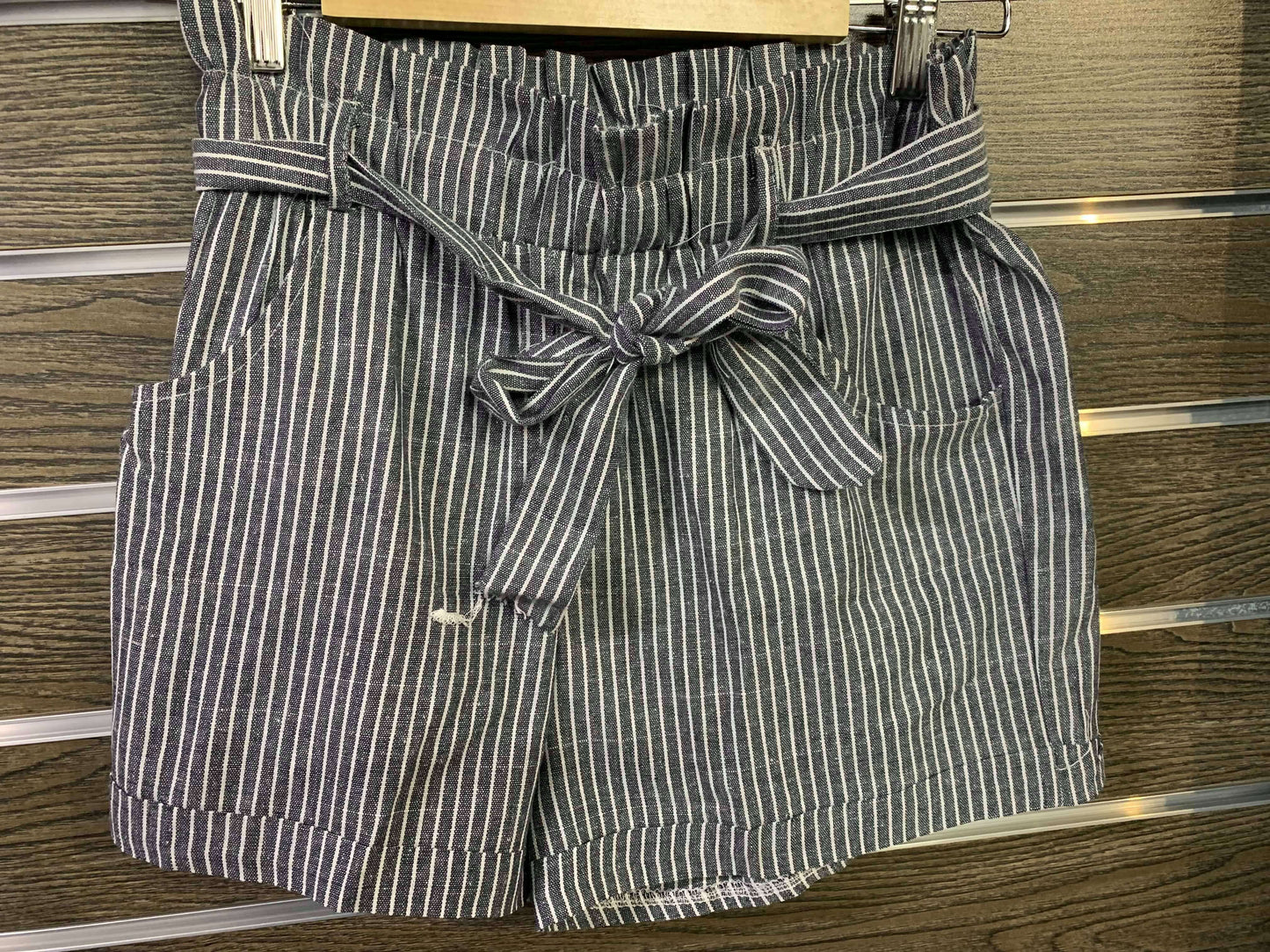 Women's Casual Stripped Tie Shorts