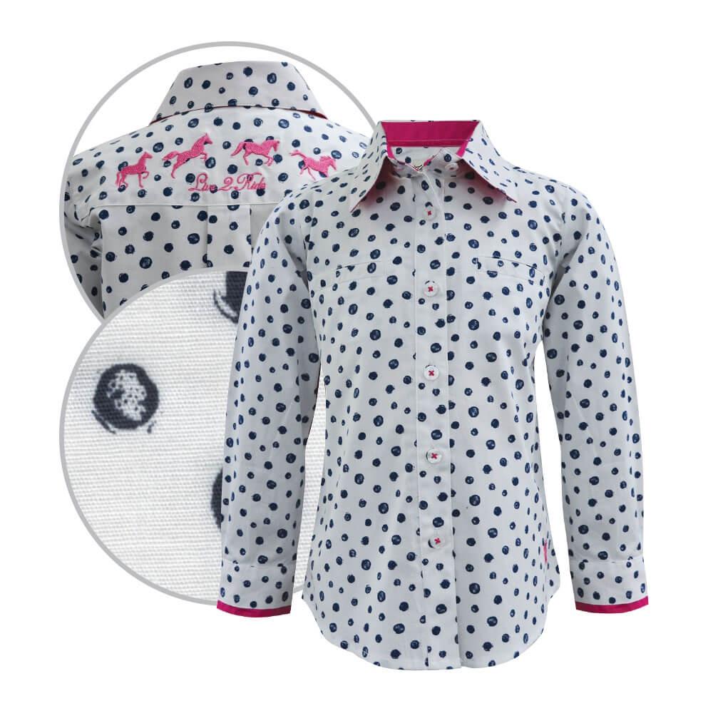 Girl's Thomas Cook MIA Print Shirt - Diamond K Country