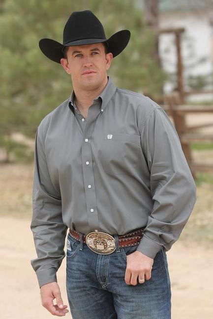 Men's Cinch Solid Grey Shirt