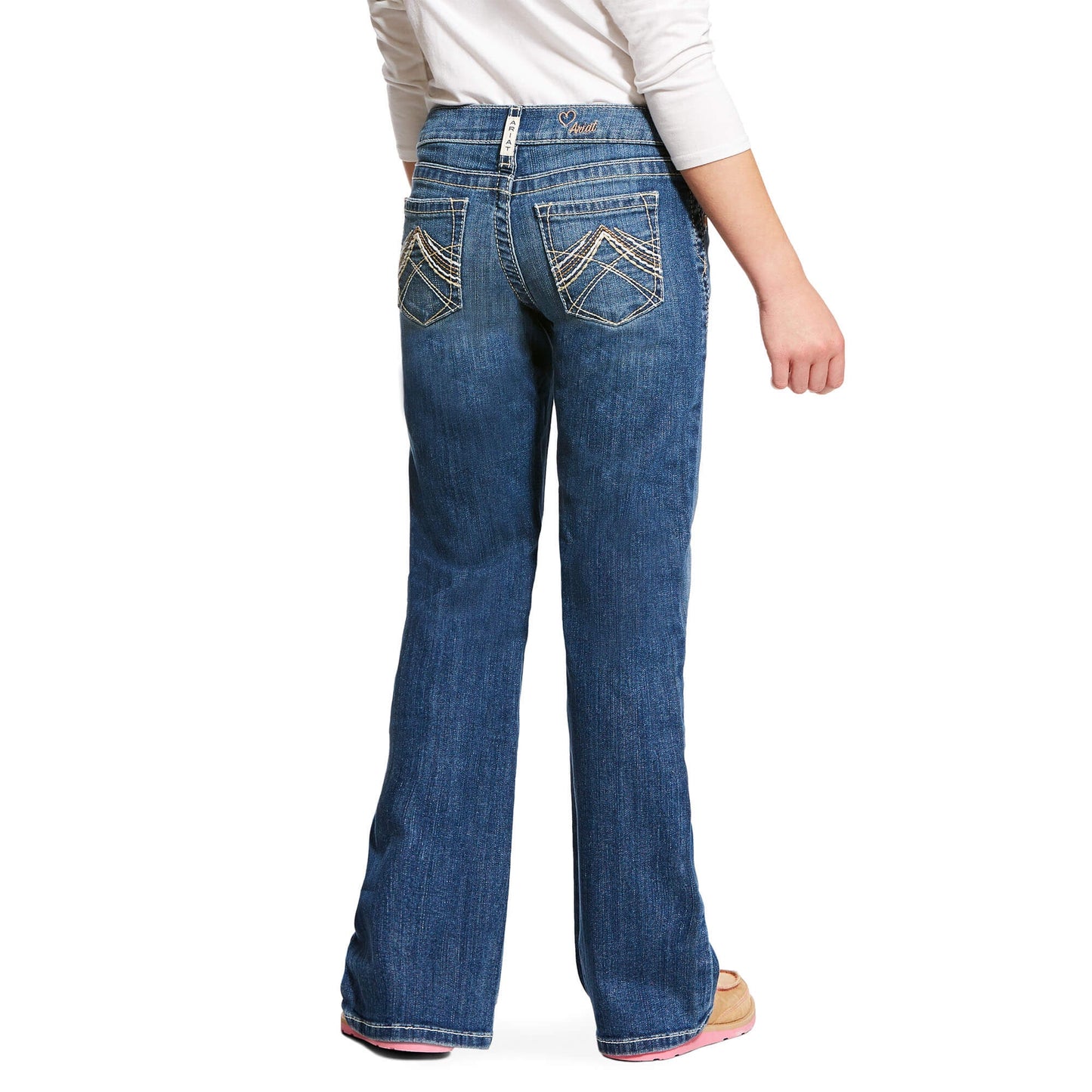 Girl's Ariat R.E.A.L. Whipstitch Eleanor Boot Cut Jeans