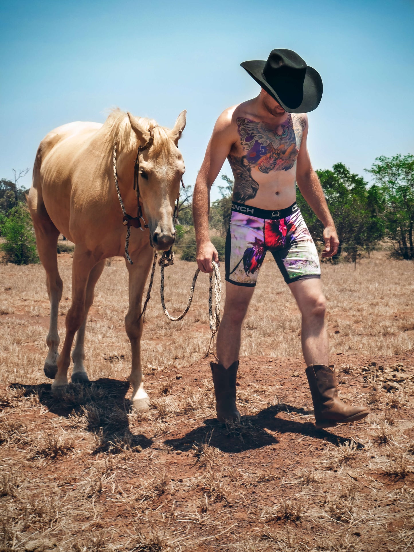 Men's Cinch Cock Boxer Briefs 9" Leg