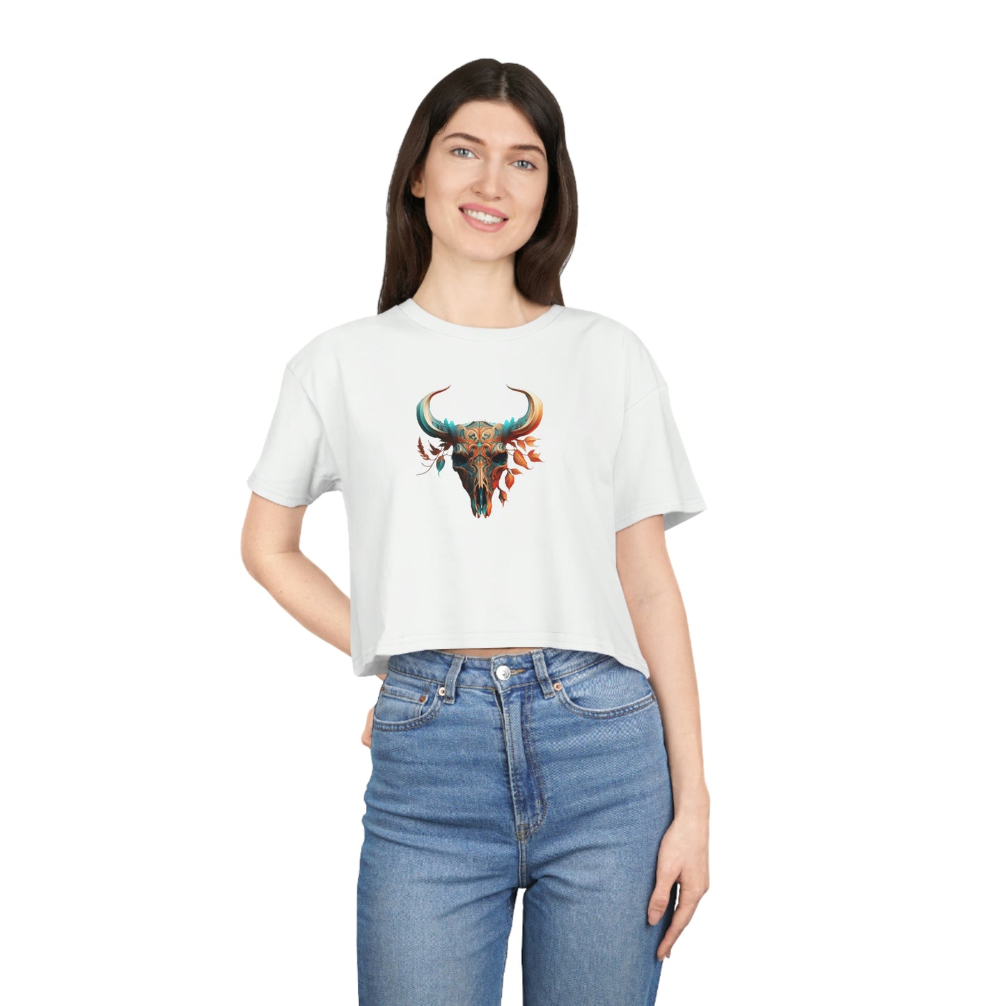 Load image into Gallery viewer, Women&amp;#39;s Dead &amp;amp; Dusted  Crop T-shirt

