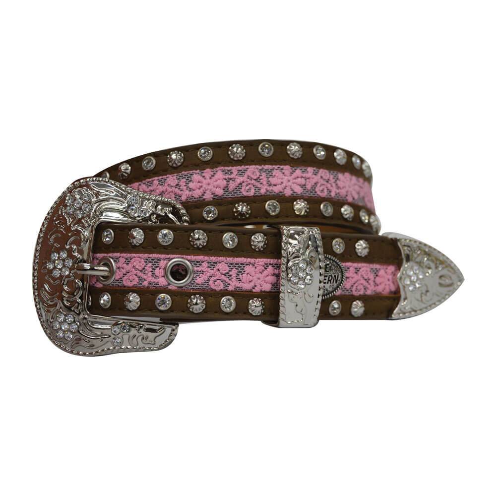 Load image into Gallery viewer, Girl&amp;#39;s Pure Western Ivy Belt - Diamond K Country
