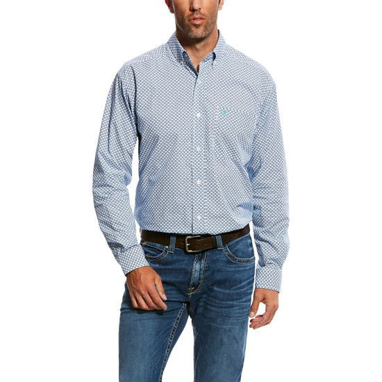 Men's Ariat Nedderman Geo Print Long Sleeve Shirt