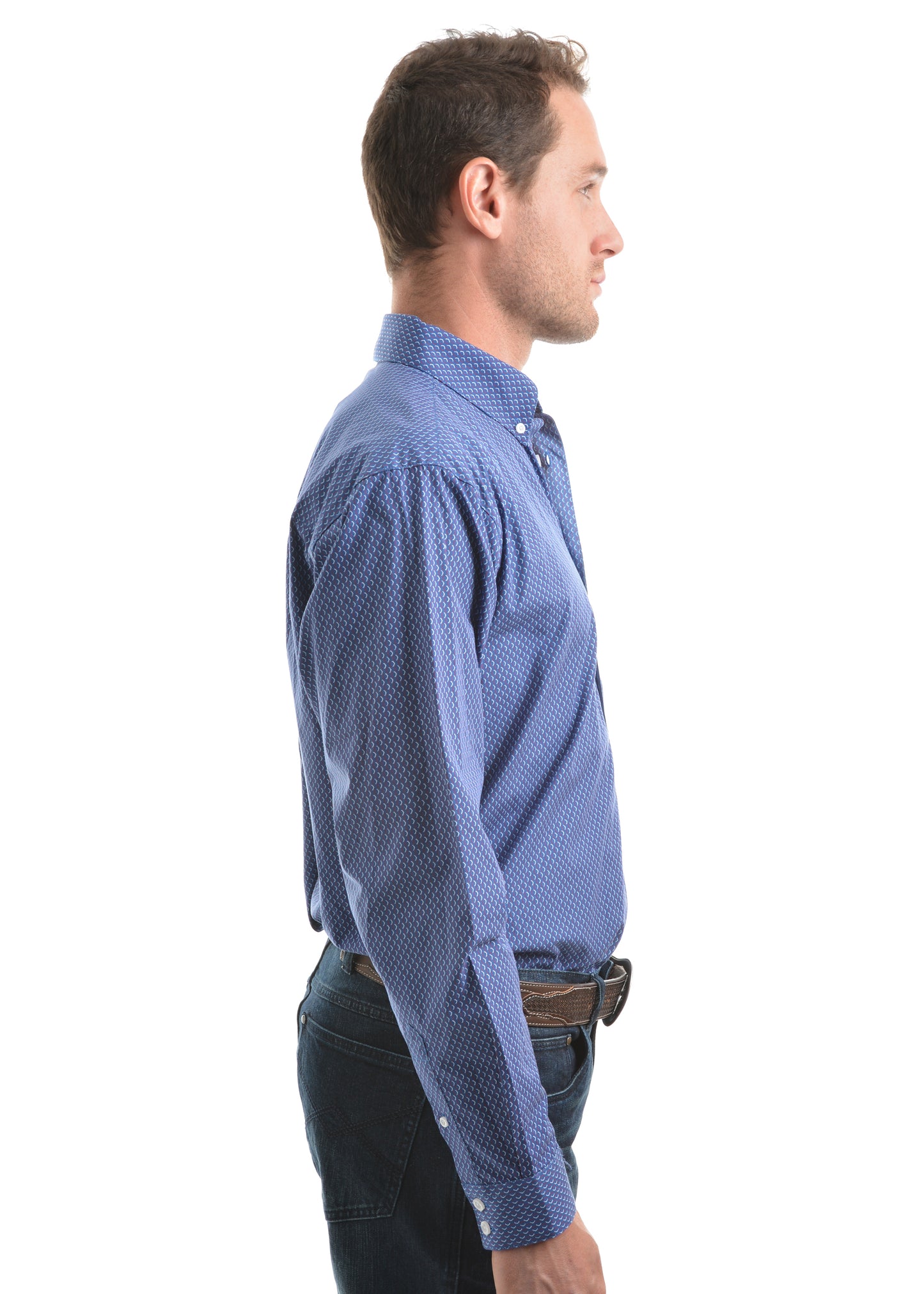 Men's Pure Western Jethro Print L/S Shirt P9W1115224