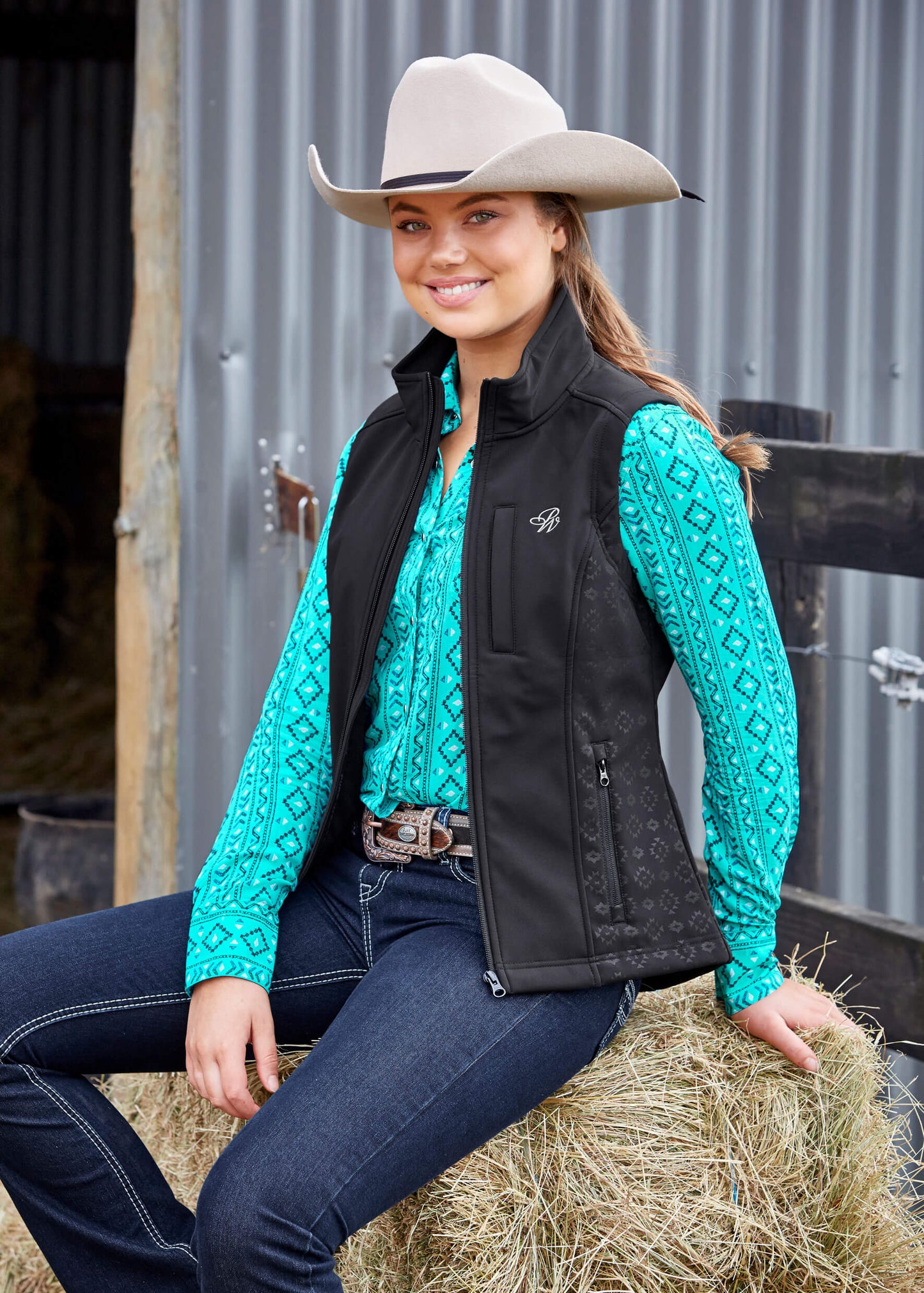 Women's Pure Western Nova Soft Shell Vest P9W2602239