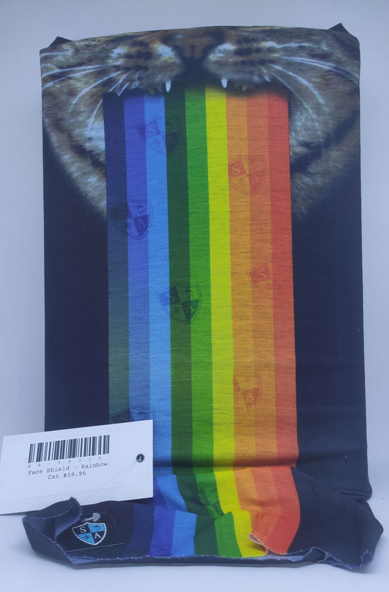 Face Shield - Rainbow Cat