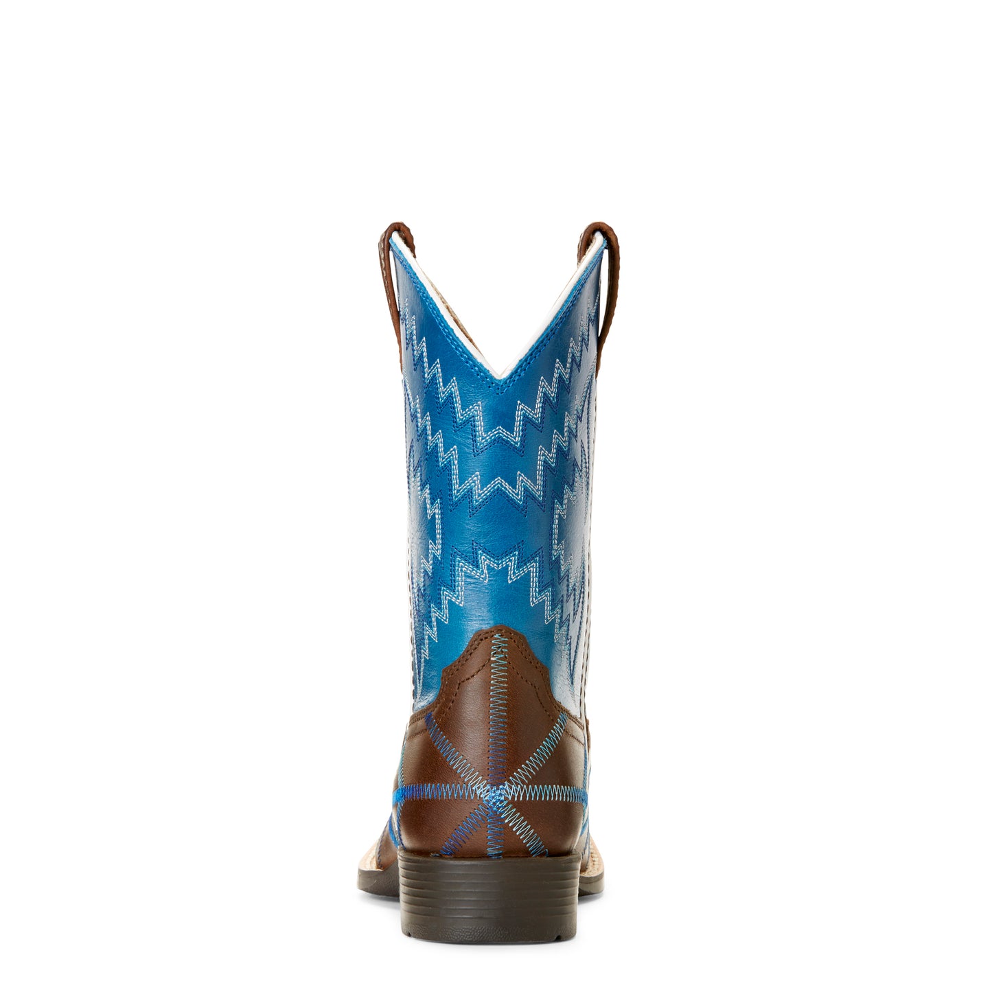 Ariat Kid's Twisted Tycoon Brown & Blue Western Boots 10027277