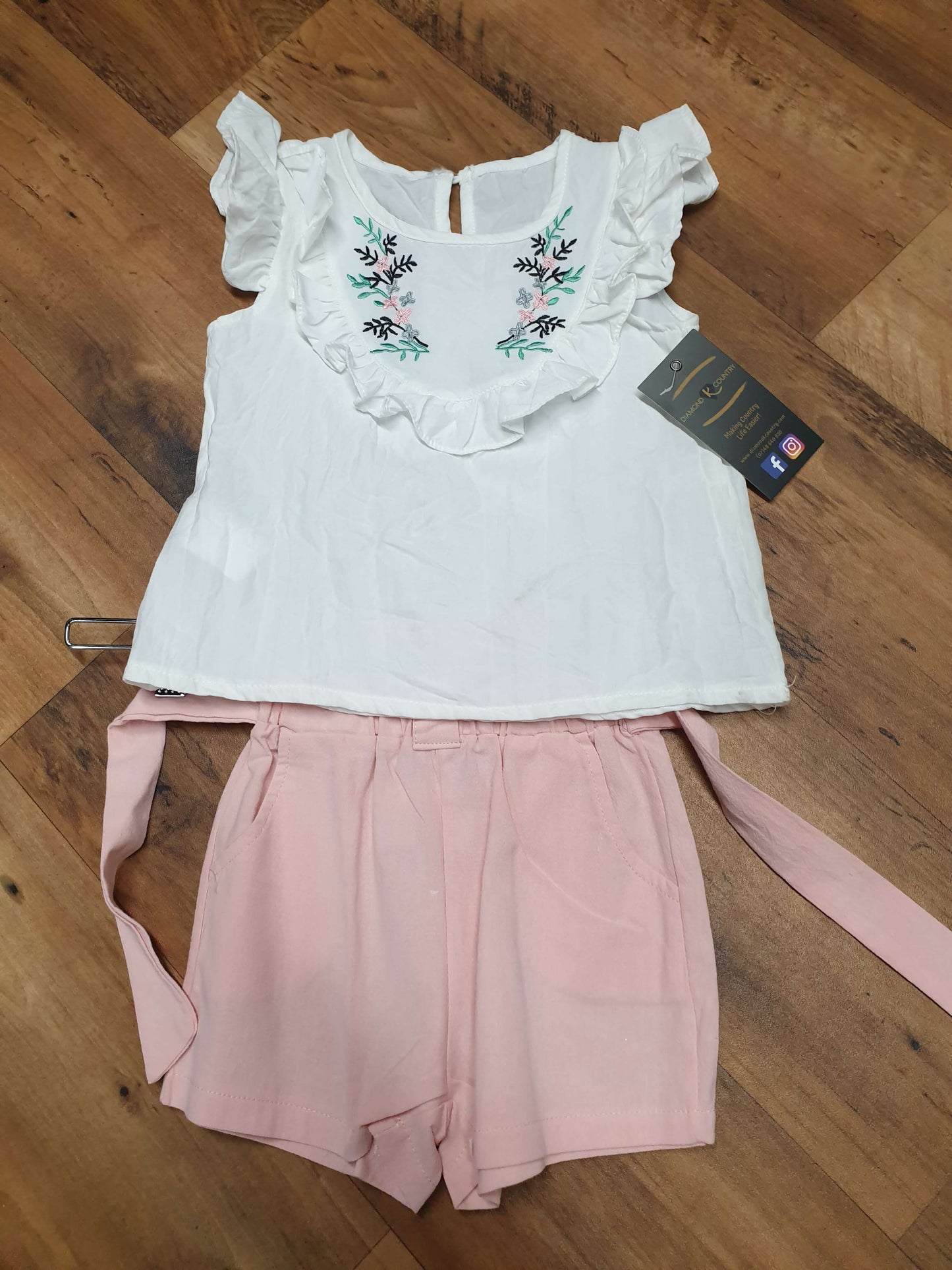 Toddler 2Pcs Girl's T-Shirt and Short Set