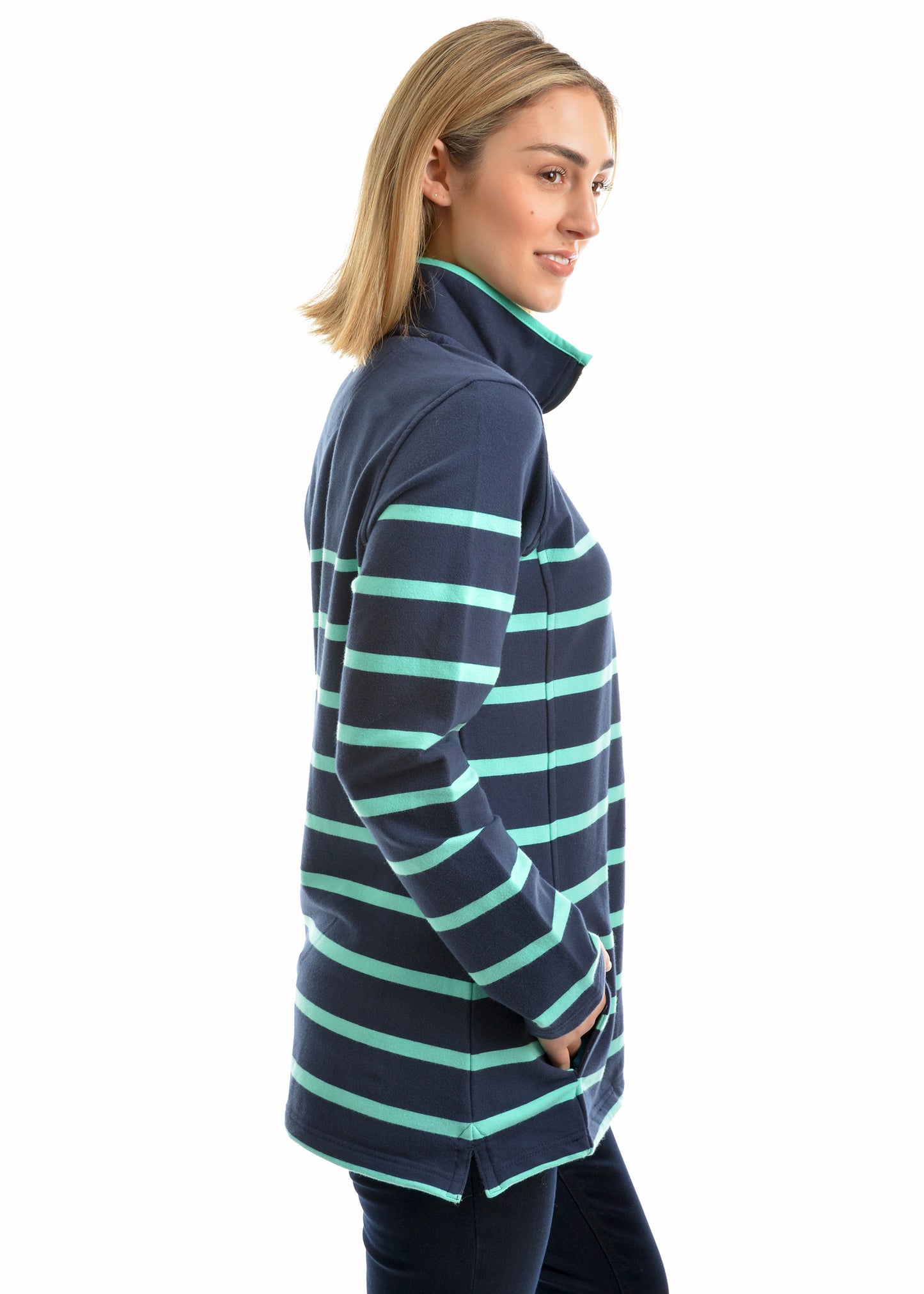 Load image into Gallery viewer, Women&amp;#39;s Thomas Cook Womens Camilla Stripe 1/4 Zip Neck Rugby
