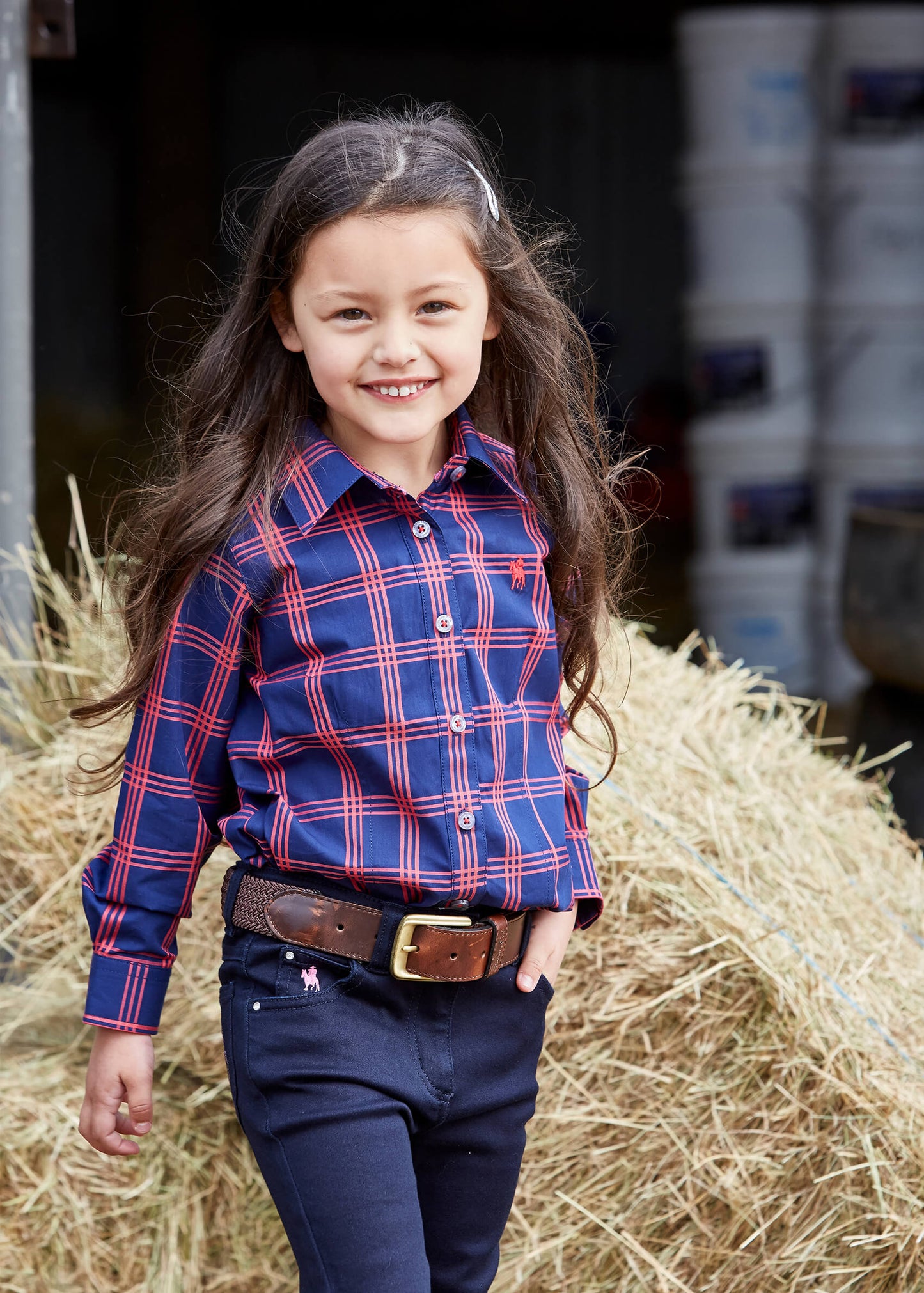 Girl's Kimberley Check L/S Shirt T9W5109045