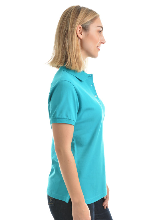 Load image into Gallery viewer, Women&amp;#39;s Wrangler Tina Shortsleeve Polo - Teal
